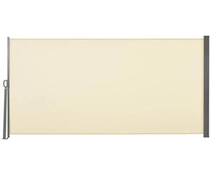 Auvent latéral - Pare-vue rétractable - 300x160 cm - Imperméable - Protection UV - Polyester - Manuel - Jaune clair