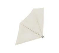 vidaXL Auvent latéral pliable – Crème 140×140 cm – Polyester étanche et résistant aux salissures