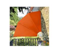 vidaXL Éventail de balcon pliable Terracotta-Rouge 210×210 cm