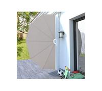 vidaXL Éventail latéral de terrasse pliable Crème 160 cm
