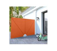 vidaXL Auvent latéral pliable de terrasse Terre cuite 240 x 160 cm