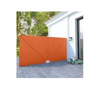 vidaXL Auvent latéral pliable de terrasse Terre cuite 400 x 200 cm G