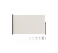 Auvent Latéral Rétractable 180x300 cm Paravent Extérieur Imperméable Brise-Vue Tissu en Polyester 180 g/m² Pare-vent Écran de