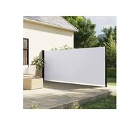 vidaXL Auvent latéral rétractable Blanc 160x600 cm – Écran d'intimité de jardin