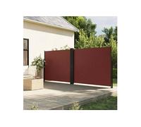 vidaXL Marquise latérale extensible 160x1200 cm brun