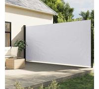 vidaXL Marquise latérale extensible blanc 170x300 cm
