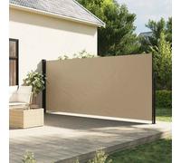 vidaXL Marquise latérale extensible Beige 160x600 cm
