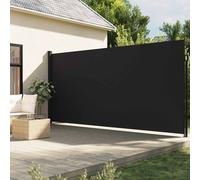 Store latéral extensible Noir 140x500 cm