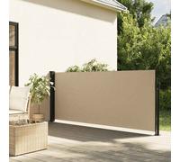Auvent Latéral Rétractable Brise-vue Écran Protection Marron 140x500 cm vidaXL