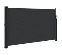 Auvent Latéral Rétractable, Brise-Vue Extérieur, Polyester Enduit PU, Résistant UV & Eau, 120x500 cm, Noir