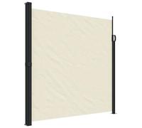 Auvent latéral rétractable, couleur crème - 200 x 300 cm - Polyester avec revêtementPolyuréthane- Brise-vue pour jardin