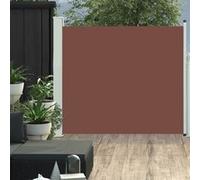 Auvent latéral rétractable de patio 100x300 cm Marron Marron G