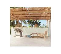 Auvent latéral rétractable de patio 117x600 cm Crème
