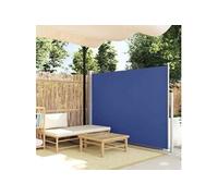 vidaXL Marquise latérale extensible 170×300 cm Bleu