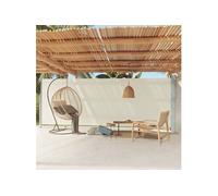 vidaXL Marquise latérale extensible 200x600 cm Crème