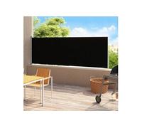 vidaXL Marquise latérale extensible 220x500 cm Noir
