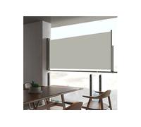 vidaXL Marquise latérale extensible 60×300 cm Crème
