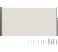 Auvent latéral rétractable, écran d'intimité extérieur 71''x 138'', écran de terrasse rétractable imperméable en polyester 180 g, pare-vent et séparateur de pièce UV 30+ pour terrasse, jardin, balcon,