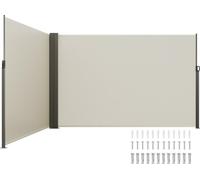 Auvent latéral rétractable, écran d'intimité extérieur 79''x 236'', écran de terrasse rétractable imperméable en polyester 180 g, pare-vent et séparateur de pièce UV 30+ pour terrasse, jardin, balcon,