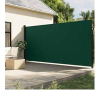 vidaXL Marquise latérale extensible vert foncé 200x500 cm