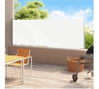 vidaXL Marquise latérale extensible 220x500 cm Crème