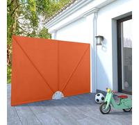 vidaXL Éventail latéral de terrasse pliable Terracotta-Rouge 400×200 cm