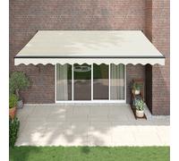 Auvent manuel 100 % polyester Store banne manuel vidaXL vidaXL