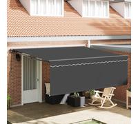 vidaXL Cadre de store jaune et blanc 350 x 250 cm