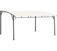 Auvent pare-soleil de jardin 4x3x2,55 m Crème