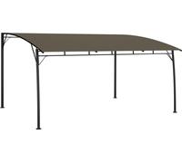 Auvent pare-soleil de jardin 4x3x2,55 m Taupe