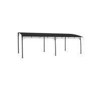 Auvent pare soleil de jardin 6x3x2,55 m Anthracite