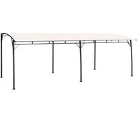 Auvent pare-soleil de jardin 6x3x2,55 m crème