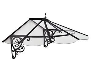 Auvent porte en polycarbonate Lily Palram - Canopia anthracite