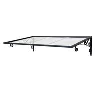 Auvent porte en polycarbonate Vénus 1,35 m Palram - Canopia anthracite