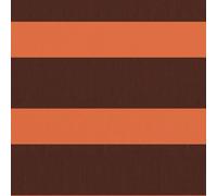 Auvent pour balcon Oxford 75 x 300 cm Orange et marron | Imperméable à l'eau et au vent, revêtement PU, œillets en aluminium, corde incluse