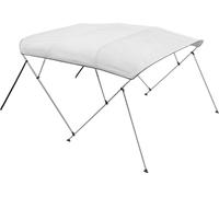 Auvent pour bateau à 4 arceaux 96 po L x (85 po-90 po) l x 54 po H Auvent gris clair