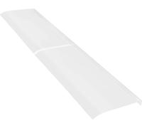 Auvent pour fenêtre et porte - Auvent d'entrée à fixation murale 200 x 44,5 cm - Protection contre la pluie - PET ABS - Transparent