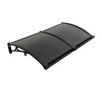 Auvent pour porte d'entrée, auvent de porte d'entrée, auvent à un versant, auvent anti-pluie, auvent en arc, abri anti-pluie d'extérieur, protection solaire 120 x 60 cm