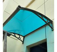 Auvent pour Porte d'Entrée Auvent Extérieur De Porte, Auvent Anti-Neige pour Fenêtre Latérale De Garage, Plaque en Polycarbonate UPF 50+, Support pour Bouteille De Champagne(60x240cm/23.6x94.5in)