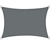 Auvent, rectangulaire, 4 x 5 m, protection solaire, protection contre les UV, protection contre le vent, pour les espaces extérieurs tels que terrasses, balcons, jardins, gris