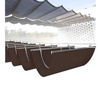 Auvent rétractable avec kit de montage pour pare-soleil extérieur sur terrasse, cour et jardin