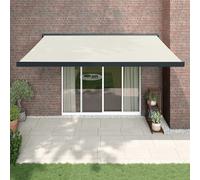 Auvent rétractable crème 4,5x3 m tissu et aluminium vidaXL