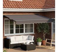 vidaXL Store électrique rétractable, anthracite, 3,5 x 2 m
