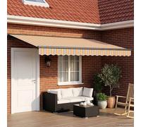vidaXL Auvent rétractable électrique Bleu, Orange, Anthracite 5 x 3 m 3421665