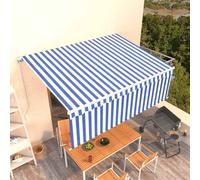 Auvent rétractable Polyester Store extérieur Solution d'ombrage manuel vidaXL vi