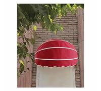 Auvent rond rétractable pour balcon et porche - Auvent en toile arquée pour portes et extérieurs - Protection UV - 65 cm de diamètre - Pour villa et cour