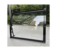 Auvent Transparent pour Porche, Auvent De Porte Transparent Auto-Nettoyant Housse Pluie Aluminium Multitaille