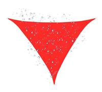 Auvent Triangulaire Robuste, Pare-Soleil Anti-UV, auvent for Jardin(Red,8x8x8 ft)