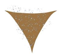 Auvent Triangulaire Robuste, Pare-Soleil Anti-UV, auvent for Jardin(Sand Yellow,8x8x8 ft)