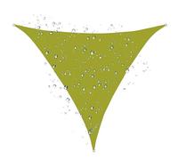 Auvent Triangulaire Robuste, Pare-Soleil Anti-UV, auvent for Jardin(Yellow Green,8x8x8 ft)